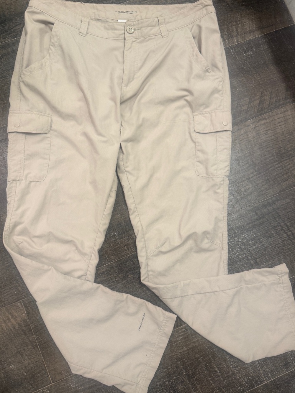 Columbia Cloverdale khaki Women's Omni Shield Hiking Pants 16 regular XL0089
